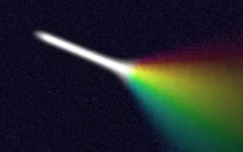 Prism light beam background