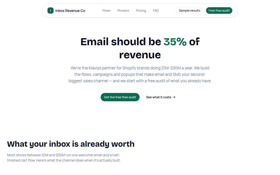 Inbox Revenue Co template